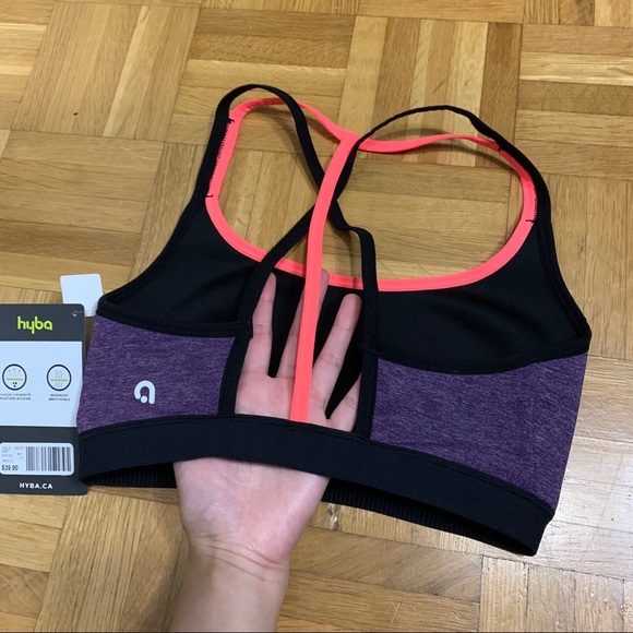 NWT Hyba Purple Lightly Lined Sports Bra - Picture 5 of 13
